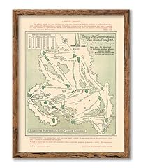 Framed golf map for sale  Delivered anywhere in USA 