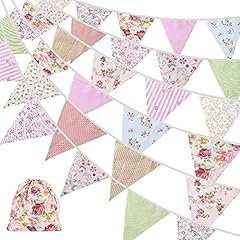 Fabric bunting 42pcs for sale  Delivered anywhere in Ireland