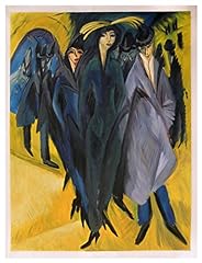 Frauen auf der Strasse - Ernst Ludwig Kirchner hand-painted oil painting reproduction,Women in Berlin Street Night Scene,Club House Wall Art, used for sale  Delivered anywhere in Canada