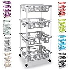 Plastic storage trolley for sale  Delivered anywhere in Ireland