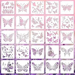 Pieces butterfly stencils for sale  Delivered anywhere in USA 