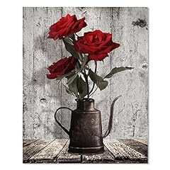Red rose canvas for sale  Delivered anywhere in USA 