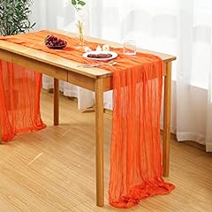 Orange cheesecloth table for sale  Delivered anywhere in USA 