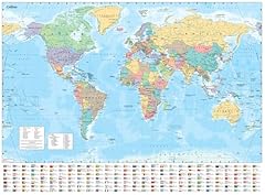 Collins wall map for sale  Delivered anywhere in UK