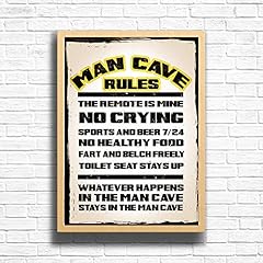 Man cave rules for sale  Delivered anywhere in UK