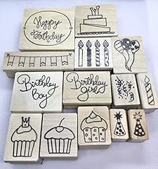 Birthday rubber stamps for sale  Delivered anywhere in USA 