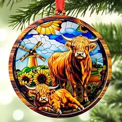 Highland cow xmas for sale  Delivered anywhere in USA 