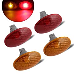 RUXIFEY LED Dually Bed Fender Side Marker Lights Amber for sale  Delivered anywhere in USA 