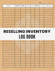 Reselling inventory log for sale  Delivered anywhere in USA 
