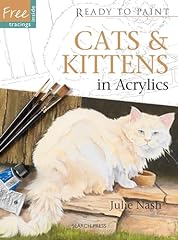 Cats kittens acrylics for sale  Delivered anywhere in USA 