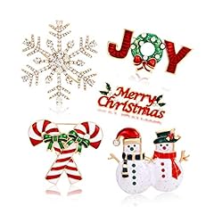 Christmas brooch pins for sale  Delivered anywhere in USA 