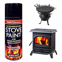 RnT High Temperature Black Matt Stove Up To 600 600°C, used for sale  Delivered anywhere in Ireland