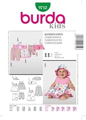 Burda b9712 cartamodello usato  Spedito ovunque in Italia 