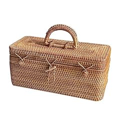 Wicker suitcase picnic for sale  Delivered anywhere in USA 