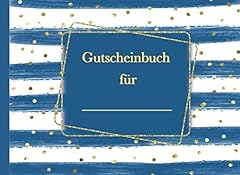 Gutscheinbuch personalisierbar gebraucht kaufen  Wird an jeden Ort in Deutschland