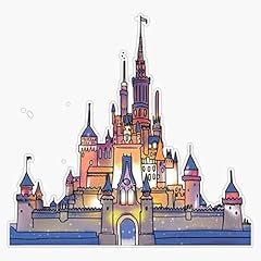 Watercolor castle vinyl for sale  Delivered anywhere in USA 