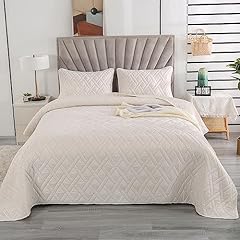 Qucover white bedspread for sale  Delivered anywhere in UK