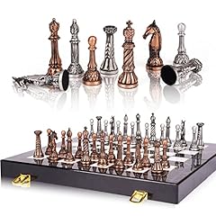 Retro metal chess for sale  Delivered anywhere in USA 