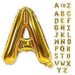 Letter balloons gold for sale  Delivered anywhere in UK