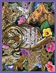 Animal collages coloring for sale  Delivered anywhere in UK