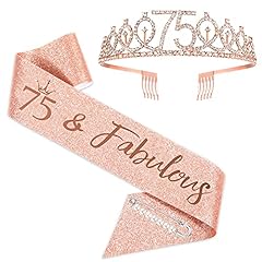 75th birthday sash for sale  Delivered anywhere in USA 