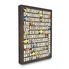 Stupell Industries Dinosaurs Typography Chart Canvas, used for sale  Delivered anywhere in Canada