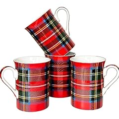 Red tartan mugs for sale  Delivered anywhere in UK