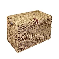 wicker storage boxes lids large for sale  Delivered anywhere in UK