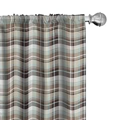 Ambesonne brown plaid for sale  Delivered anywhere in USA 