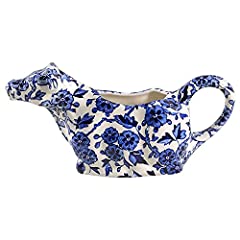 Burleigh Blue Arden Pattern Cow Creamer, used for sale  Delivered anywhere in UK