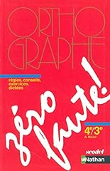 Zéro faute 3e d'occasion  Livré partout en France