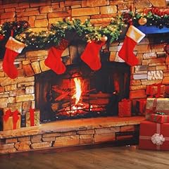 Christmas fireplace backdrop for sale  Delivered anywhere in UK