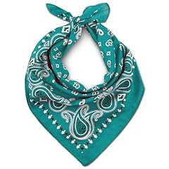 Teal bandana men for sale  Delivered anywhere in UK
