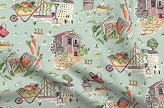 Spoonflower fabric wheelbarrow for sale  Delivered anywhere in USA 
