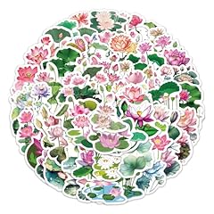 60pcs lotus stickers for sale  Delivered anywhere in UK