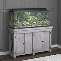 Flipper Wildwood 55 Gallon Aquarium Stand, Rustic White, used for sale  Delivered anywhere in USA 