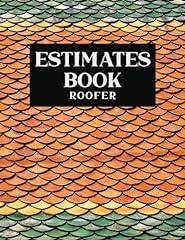 Estimates book roofer for sale  Delivered anywhere in USA 