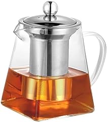 Square glass teapot for sale  Delivered anywhere in UK
