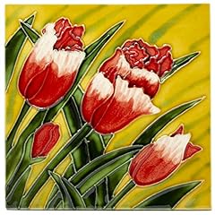 Tile trivet tulip for sale  Delivered anywhere in UK