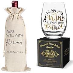 Retirement wine glass for sale  Delivered anywhere in USA 