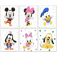 Mickey Mouse Nursery Wall Decor - Set of 4 (8 inches for sale  Delivered anywhere in Canada