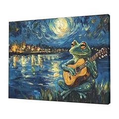 Frog starry night for sale  Delivered anywhere in USA 