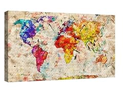 Canvashop quadro mappamondo usato  Spedito ovunque in Italia 