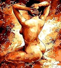 Used, Paint By Numbers Adults Sexy Woman Diy Canvas Oil Painting for sale  Delivered anywhere in Canada