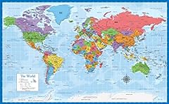 Laminated map wall for sale  Delivered anywhere in USA 