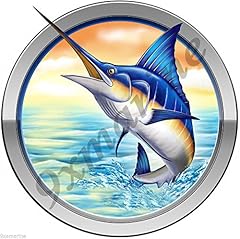 Marlin round decal for sale  Delivered anywhere in USA 