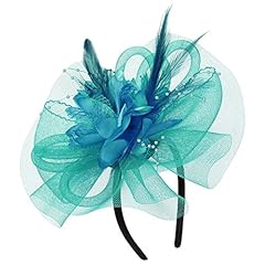Flower feather fascinator for sale  Delivered anywhere in UK