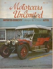 Motorcars unlimited magazine for sale  Delivered anywhere in USA 