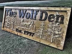 Custom wolf sign for sale  Delivered anywhere in USA 