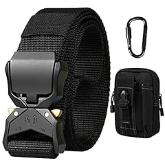 Men Tactical Belt, Military Style Heavy Duty Nylon for sale  Delivered anywhere in Ireland